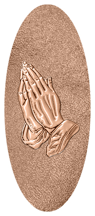 Bronze Praying Hands Shimmer Bronze